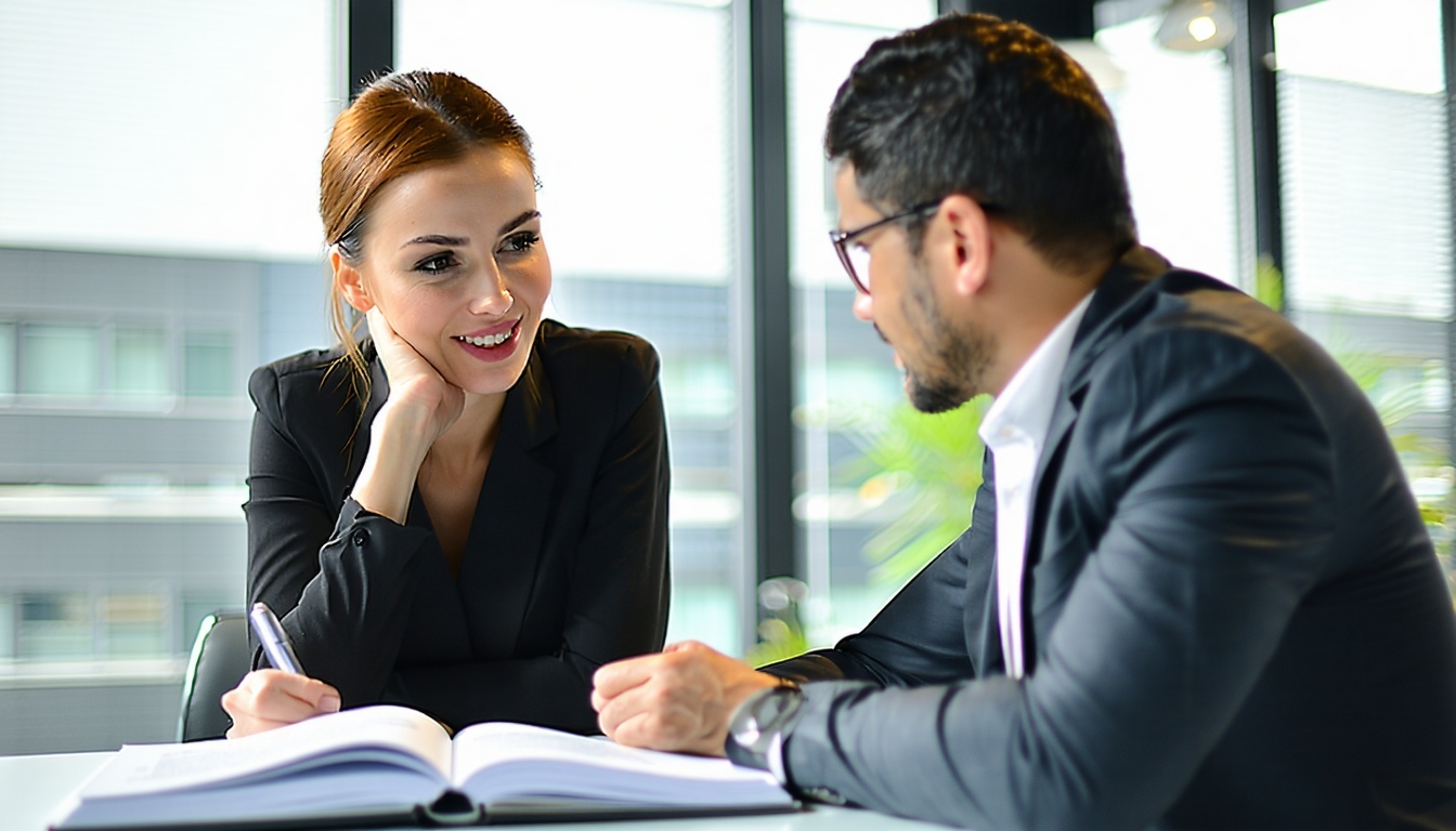 Two leaders in performance review