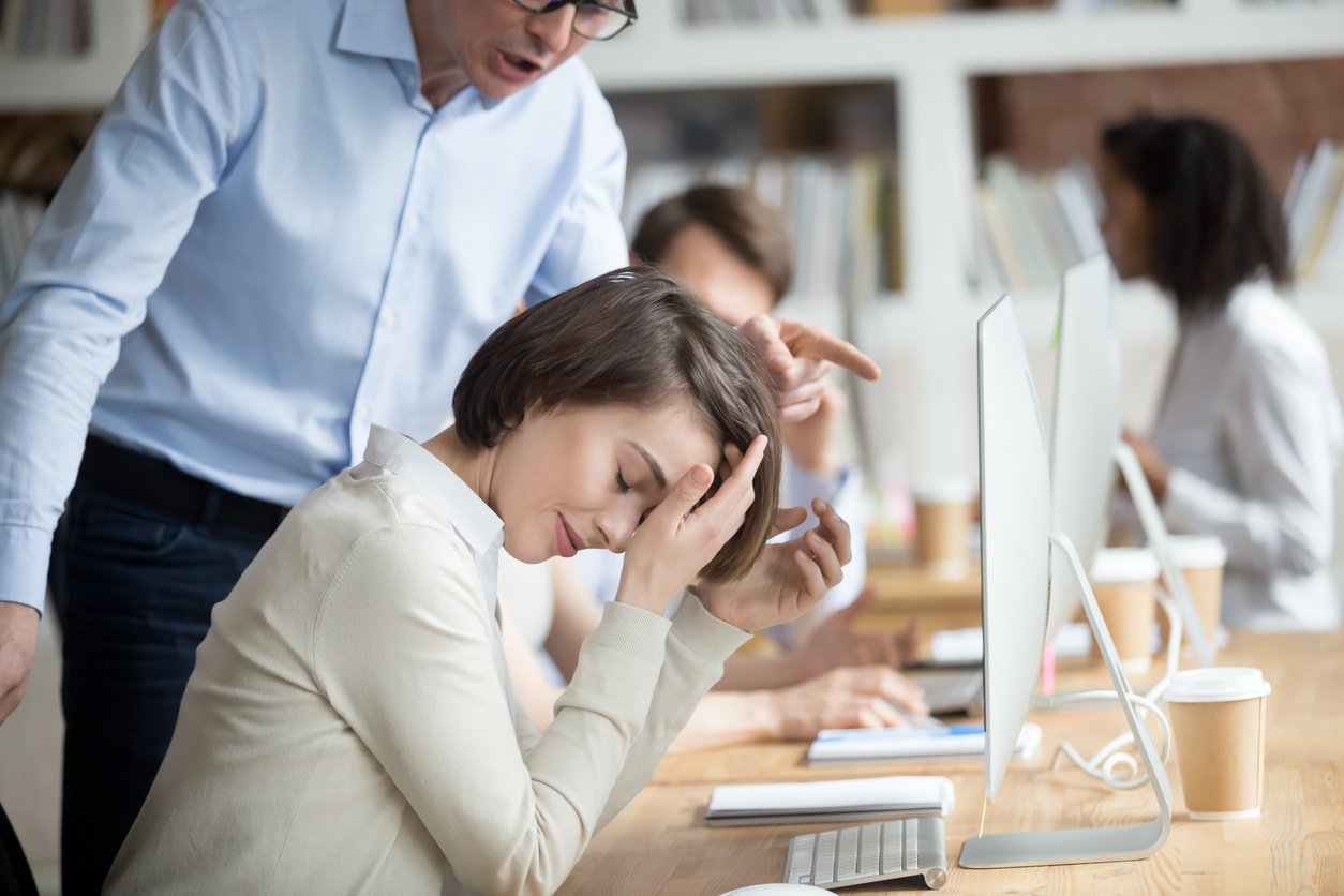 Frustrated employee doesn't trust manager
